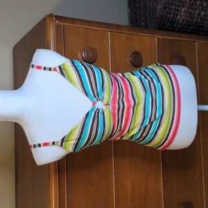 SOUTH POINT Caribbean stripe tankini Sz 6